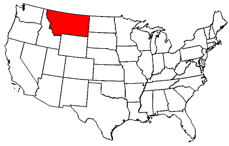 map of montana state. Montana location. This map