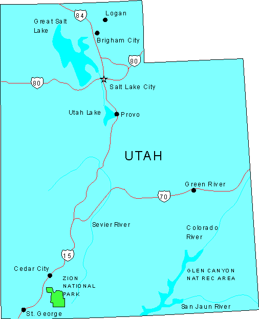 maps of utah. Here is another map of Utah: