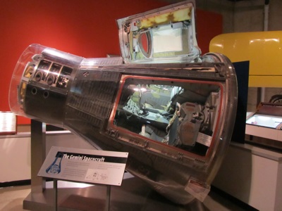 Gemini VII capsule at the Armstrong Air and Space Museum