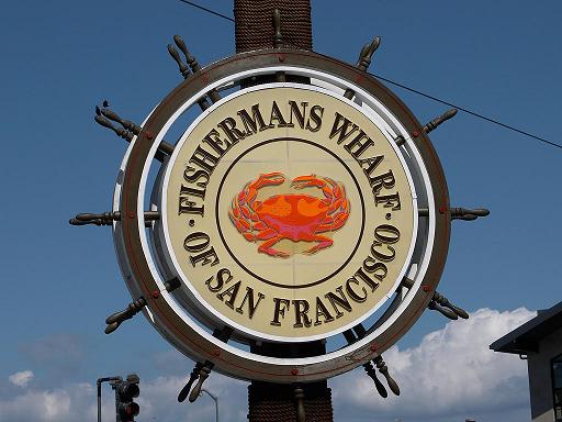 Fisherman's Wharf Sign in Fisherman's Wharf, San Francisco, California
