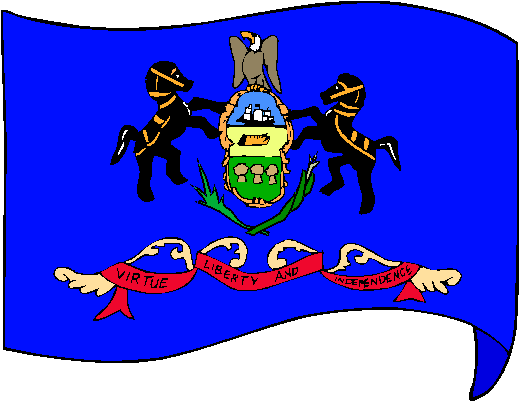 Pennsylvania Flag - pictures and information about the flag of Pennsylvania
