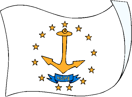 Rhode Island Flag - pictures and information about the flag of Rhode Island