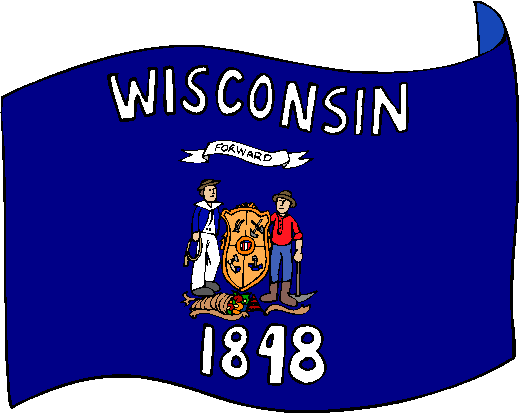 Wisconsin Flag - pictures and information about the flag of Wisconsin