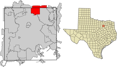Location of Richardson, Texas